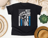 Best Dad Ever Patriot graphic tee in Black
