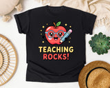 Teaching Rocks graphic tee in Black