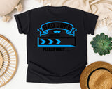 Dad Joke Loading Please Wait Blue graphic tee in Black