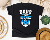 Dads With Beards Are Better White 3 graphic tee in Black