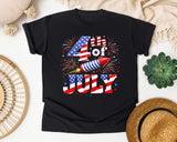 4th Of July graphic tee in Black