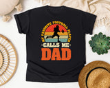 My Favorite Football Player Calls Me Dad graphic tee in Black