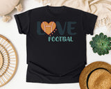 Love Football Heart graphic tee in Black