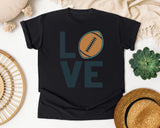 Love Football Vertical graphic tee in Black