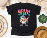 Bruh We Back Baseball Dab graphic tee in Black
