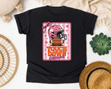 Touchdown Season Pink Helmet graphic tee in Black