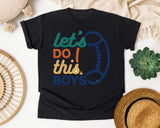 Lets Do This Boys Ball graphic tee in Black