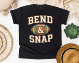 Bend And Snap Football graphic tee in Black