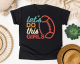Lets Do This Girls graphic tee in Black