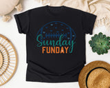 Sunday Funday Football Hearts graphic tee in Black