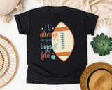 Ill Always Be Your Biggest Fan Ball graphic tee in Black