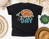 Game Day Script Ball graphic tee in Black
