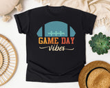 Game Day Vibes Distressed graphic tee in Black