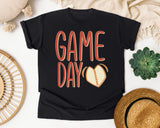 Game Day Heart Ball graphic tee in Black