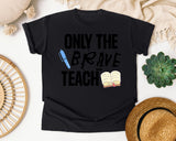 Only The Brave Teach graphic tee in Black