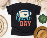Game Day Ball Heart graphic tee in Black