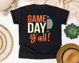 Game Day Yall Ball graphic tee in Black