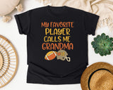 My Favorite Player Calls Me Grandma graphic tee in Black