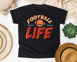 Football Life graphic tee in Black