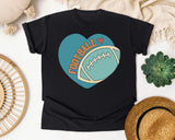 Football Heart Badge graphic tee in Black