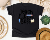 Teach Like A Boss graphic tee in Black