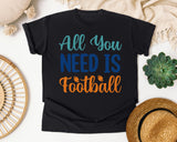 All You Need Is Football graphic tee in Black