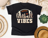 Football Vibes Cream graphic tee in Black
