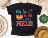 My Heart Is On That Field Bolt graphic tee in Black