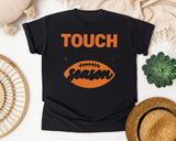 Touch Down Season Distressed graphic tee in Black
