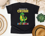 Im Ready To Crush 2nd Grade Dino graphic tee in Black