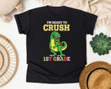 Im Ready To Crush 1st Grade Dino graphic tee in Black