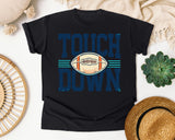 Touch Down Navy Bold graphic tee in Black