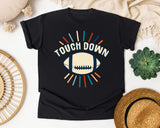 Touch Down Retro Rays graphic tee in Black