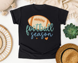 Football Season Script graphic tee in Black