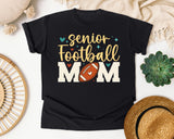 Senior Football Mom graphic tee in Black