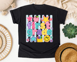 First Grade Crayons Smiley graphic tee in Black
