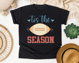 Tis The Season Football Cream graphic tee in Black