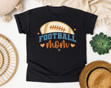 Football Mom Blue Ball graphic tee in Black