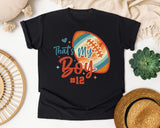 Thats My Boy Football 12 graphic tee in Black