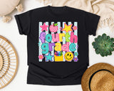 Fourth Grade Crayons Smiley graphic tee in Black