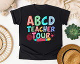 ABCD Teacher Tour Marquee graphic tee in Black