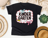 Kindergarten Scallop Bow graphic tee in Black