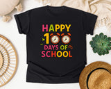 Happy 100 Days Of School Scissors graphic tee in Black