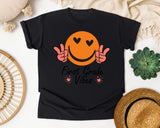 First Grade Vibes Smiley graphic tee in Black