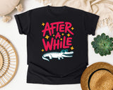 After A While Alligator graphic tee in Black