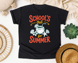 School's Out For Summer graphic tee in Black