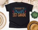 I'm Ready To Crush 1st Grade Gold graphic tee in Black