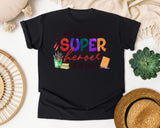 Not All Superheroes Wear Capes graphic tee in Black