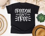 Freedom Isn't Free White 4 graphic tee in Black