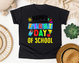 Happy First Day Of School Bright Graphic Tee graphic tee in Black